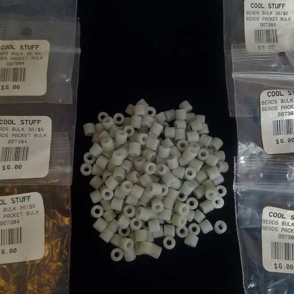 144+ 6mm  DARK GRAY PONY BEADS Czech Glass bundle set lot - Picture 7 of 8